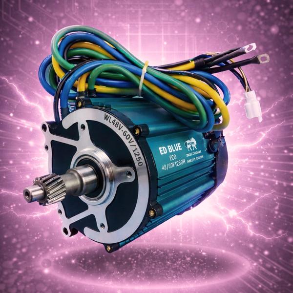 The 1500W PRO Sine Wave Motor is a high-efficiency, reliable solution designed for electric rickshaw. Built with advanced brushless DC technology, it ensures smooth performance, low noise, and minimal maintenance. Operating on 60V systems, the motor delivers a rated speed of 3600 RPM and up to 100 RPM at idle, providing consistent power and efficiency. It offers a rated torque of 13 Nm, enabling strong acceleration and excellent load-handling capability. With a compact 133 mm design and durable construction. The PMSM control mode enhances energy efficiency and precise speed control. Finished in a premium blue color, this motor is ideal for e-rickshaws, making it a dependable and cost-effective choice.
