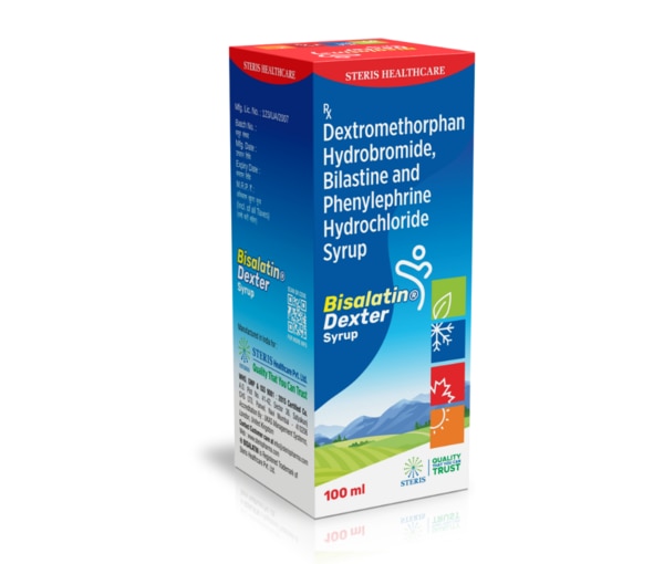 Dextromethorphan Hydrobromide IP 10 mg, Bilastine IP 3.3 mg, Phenlephrine Hydrochloride IP 5 mg