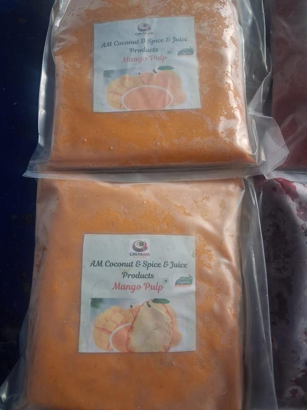 AM Mango Pulp is made from carefully selected, fully ripened mangoes to ensure rich taste and natural sweetness. It is a 100% natural product with no preservatives or artificial colour added. The pulp is processed under hygienic conditions to maintain freshness, quality, and safety. It retains the original flavor, aroma, and nutrients of fresh mangoes. It has a smooth texture and consistent quality, making it suitable for various food and beverage applications. It is ready to use and saves time in preparation. AM Mango Pulp is ideal for making juices, smoothies, desserts, ice creams, and bakery items. It is suitable for both home and commercial use. The product is carefully packed to preserve freshness and ensure longer shelf life. It is easy to store under proper conditions. A healthy, tasty, and budget-friendly product for everyday use.