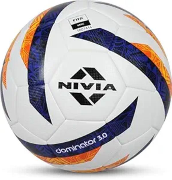 A top-tier match ball, the Dominator Football 3.0 is FIFA Basic Certified, making it a go-to choice for championship tournaments. Its thermo-bonded, grain-textured PU cover enhances grip, control, and durability, while the EVA foam layer delivers a soft yet responsive touch. Designed for natural and artificial grass surfaces, it ensures consistent performance under all conditions.Consistent Flight & Bounce: Perfect for tournament-level precision.Durable & Soft PU Leather Cover: Long-lasting performance on all surfaces.