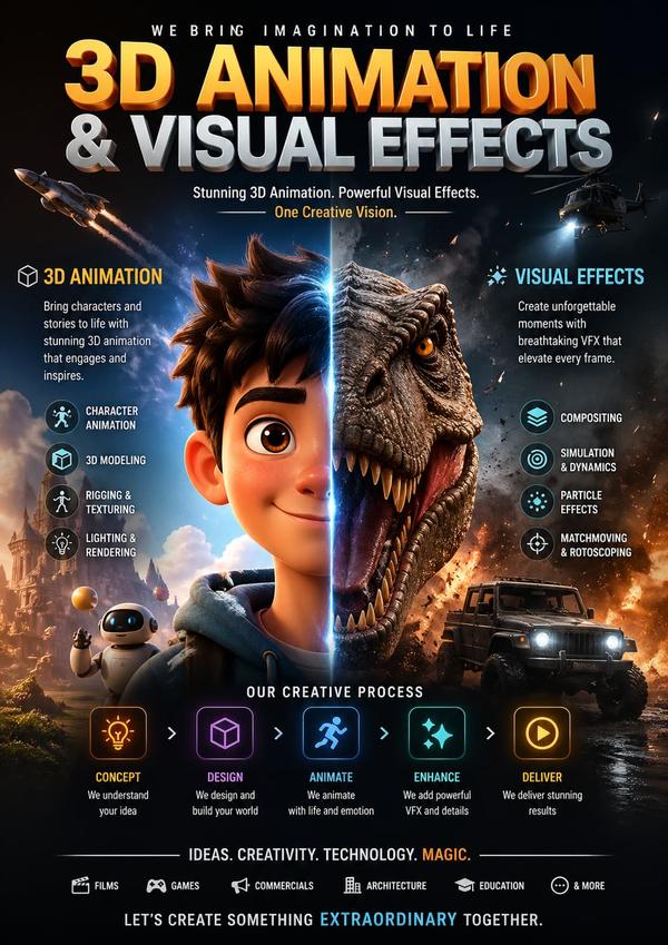3D Animation and Visual E