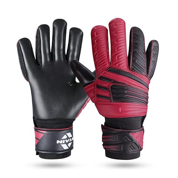 Designed for all-weather warriors, the NIVIA TORRIDO GK Gloves combine hybrid cut innovation with pro-inspired durability. The palm features a Hyper Grip Latex layer reinforced with 3mm Dura Grip for strong hold and extended life, while the pre-arched palm and 180° Thumb Wrap maximize ball control during dives and catches.On the backhand a cushioned filler with embossed design gives comfort and safe punching clearance. The wrist zone uses a dual-layer system an inner knitted elastic for contraction and an outer wound bandage wrap working with a 2 full-strap for total stability. Breathable airflow zones regulate sweat, while the ergonomic fit mirrors the hand’s natural grip position ensuring these gloves perform as hard as you do.Super-Cushioned Backhand filler absorbs impact and aids controlled clearances.Negative Roll Hybrid Cut with Pre-Arched Palm + 180° Thumb Wrap improves ball feel and fingertip command.Hyper Grip Latex + 3mm Dura Grip ensures strong long-lasting ball hold.Dual-layer wrist system (Elastic inner + Wrap outer) contracts muscles and stabilizes wrist joints.