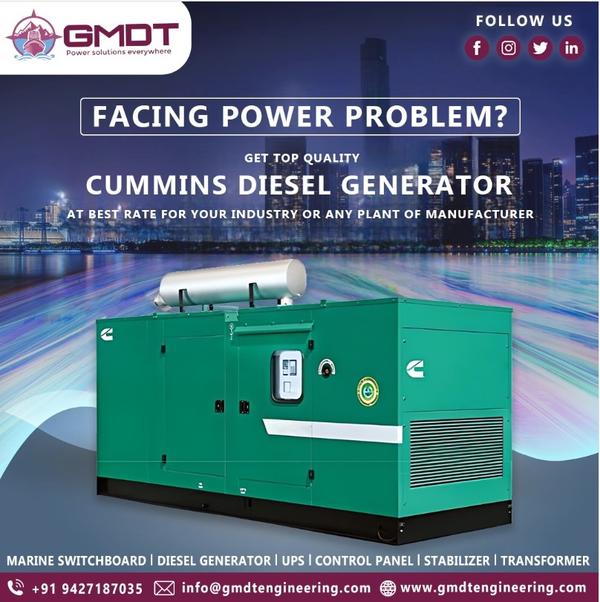 ⚡ 1010 kVA Cummins DG Set in South Africa | Power You Can Rely On, Every Hour by GMDT Engineering
In South Africa, where load shedding and grid instability can halt operations without warning, dependable backup power isn’t optional—it’s essential. The 1010 kVA Cummins DG Set from GMDT Engineering is built to deliver steady, high-capacity power for long durations, keeping your business running smoothly no matter the conditions ⚙️🌍
Whether it’s a factory, hospital, data center, or mining site, this generator is designed to handle heavy loads without compromise.

🔹 Built for Real-World Performance ⚡
Engineered to perform where it matters most:
🔧 Proven Cummins Engine Technology – Trusted worldwide for durability
⚡ High Capacity Output (1010 kVA) – Ideal for large operations
🛢️ Optimized Fuel Consumption – Lower cost per unit of power
🌡️ Efficient Cooling System – Handles long hours and demanding climates
🛡️ Complete Protection System – Ensures safe and stable operation
🔇 Acoustic / Silent Options – Suitable for commercial & urban sites
📊 Advanced Digital Controls – Easy monitoring, alerts & control

🔹 Technical Highlights ⚙️
Built to match heavy-duty requirements:
⚡ Power Rating: 1010 kVA
🔌 Voltage: 400V / 415V | 50 Hz | 3 Phase
🔄 Operation Modes: Prime / Standby / Continuous
🧰 Alternator: Stamford / Equivalent
📊 Controller Options: Deep Sea / Cummins / SmartGen
🛢️ Cooling: Heavy-duty radiator system
🔇 Enclosure: Open / Silent / Super Silent

🔹 Ideal Applications Across South Africa 🌍
Where reliability is non-negotiable:
🏭 Large manufacturing & industrial plants
⛏️ Mining & mineral processing operations
🏥 Hospitals & healthcare facilities
🏢 Commercial complexes & malls
📡 Telecom hubs & data centers
🏗️ Infrastructure & EPC projects

🔹 Why GMDT Engineering? 🤝
Because you need more than just a generator:
🌍 Extensive supply experience across Africa
🧪 Fully tested DG sets with complete documentation
🚛 Secure export packing & dependable logistics
🔧 Tailored solutions based on actual site load
🤝 Trusted by engineers, consultants & industries

🔹 From Selection to Startup 🔧
We support you at every stage:
🛠️ Load analysis & DG sizing
📐 Layout planning & installation guidance
📄 Documentation & compliance support
🚀 Fast dispatch & coordination
🔧 Installation & commissioning assistance

📞 Contact GMDT Engineering – 1010 kVA Cummins DG Supplier in South Africa
📧 Email: svs@gmdtengineering.com
📱 Mobile: +91-9909939829