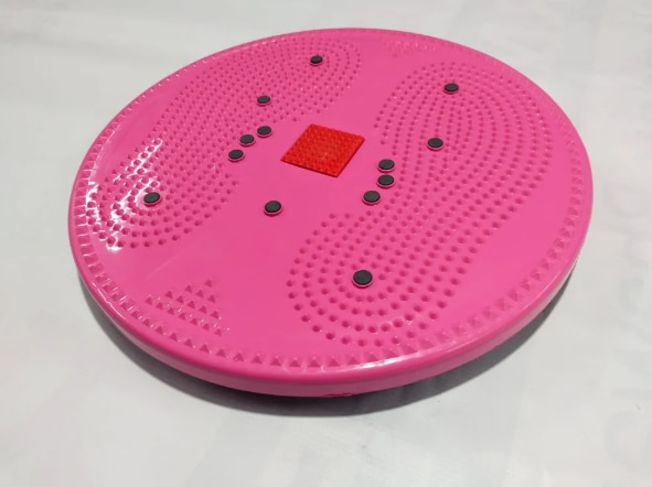 The K184 KSTAR Acupressure Twister 2 in 1 is a powerful combination of fitness and natural therapy, designed to improve body flexibility, stimulate pressure points, and support overall wellness. With its dual-function design, this twister works as both a waist-twisting exerciser and an acupressure energy mat, making it an ideal tool for home workouts and relaxation.

🌟 Key Features:
2-in-1 Dual Design: One side works as a twisting disc, while the other acts as an acupressure mat for foot therapy
Magnetic Acupressure Points: Targets reflexology zones to improve energy flow and blood circulation
360° Rotating Disc: Smooth rotation helps tone waist, abs, and lower body muscles
Pyramid Pressure Nodes: Stimulate foot nerves and promote natural healing therapy
Strong & Durable Build: Made from high-quality plastic with ball-bearing support for long-lasting use
Portable & Lightweight: Easy to carry and use anywhere—home, office, or travel
💪 Health & Fitness Benefits:
Helps reduce belly fat and tone waistline
Improves blood circulation and metabolism
Relieves pain such as backache, knee pain, and leg fatigue
Supports spinal flexibility and posture improvement
Helps reduce stress, tension, and fatigue
Activates foot reflexology points for full-body wellness
🏠 Ideal For:
People looking for weight loss and body toning at home
Office workers with sedentary lifestyles
Individuals seeking natural acupressure therapy
Fitness beginners and wellness enthusiasts
📌 How to Use:
Stand on the twister and gently rotate your body left and right
Use the acupressure mat side for 5–10 minutes daily
Combine with light exercises like arm rotation for better results
Recommended usage: 5–15 minutes daily for effective benefits