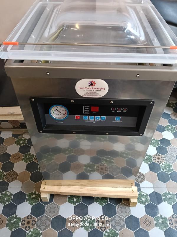 First Tech Packaging, Indore, we have an exclusive range of best quality at low-cost Compact Sized Commercial Vacuum Sealer for enhancing products shelf life and to store food products for long term. By Vacuum-Packing, the machine helps prevent oxidation, mildew, corrosion and moisture ingress.The result is improved shelf-life, better product appearance & higher perceived value of packaged goods.