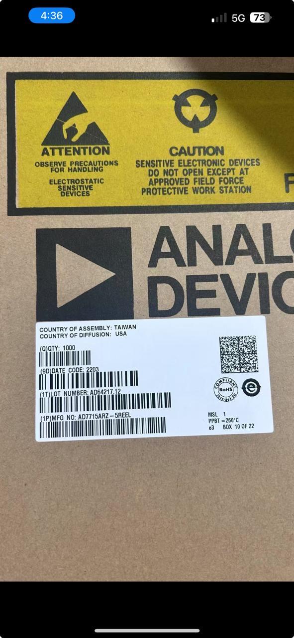 Integrated circuit, 16 Bit Analog to Digital Converter 1 Input 1 Sigma-Delta 16-SOIC