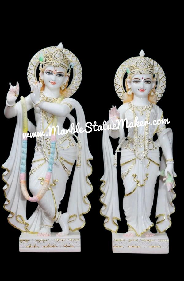 Radha Krishna are the combined form of feminine and masculine divine energies in Hinduism, representing the highest ideal of unconditional love, devotion, and the union of the soul (Atman) with God (Paramatman). Radha is considered Krishna’s supreme consort and the internal love energy (hladini shakti) of Krishna, inseparable as fire and heat.