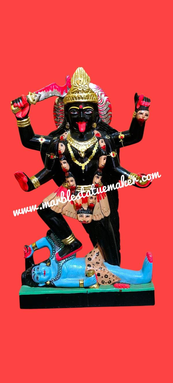 Mahakali is the Hindu goddess of time, death, destruction, and ultimate liberation (moksha). As a principal form of Adi Parashakti (the supreme energy), she represents the fierce, transformative power that destroys evil, ego, and ignorance to allow for rebirth.