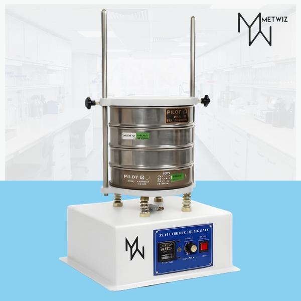  PRODUCT INFORMATION SIEVE SHAKER Model: Table Top Type: Digital/ Analog Power Source: Electric Timing Setting Range: Programmable Time 1min to 60min Capacity: Up to 8 Sieves with Lid and Receivers. Voltage: 220V Frequency: 50 to 60Hz Sieve Diameter: 200mm Sieving Actions: Horizontal and Vertical Sieving Action MOC: Stainless Steel/ Mild Steel Mode of Operation: Analog/ Digital