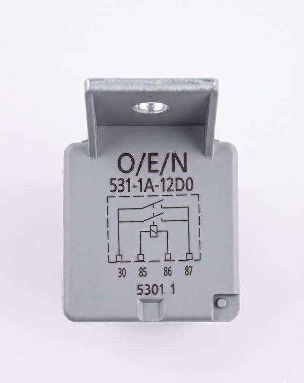 The O/E/N 531-1A-12D0 is a 2A 531-1A-12DO OEN Relay (or 531-1A-12D0) is a 12V DC, heavy-duty power relay designed for high-current applications, such as automotive, cooling fans, and motor control. It typically features a 4-pin, 1 Form A (Normally Open) configuration with contact ratings often supporting high continuous currents (up to 40A-50A). Key Specifications & Features:Manufacturer: O/E/N IndiaCoil Voltage: 12V DCContact Arrangement: 1 Form A (NO - Normally Open)Current Rating: High-capacity, usually 40A to 70A (40A/70A common)Terminals: 6.3mm standard flat terminalsPins: 4 LegsApplications: Ideal for automobile electronics, industrial controls, motor control, and cooling fans.