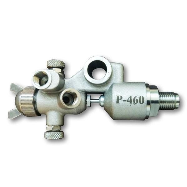 460 Automatic Spray GunMaterial of Construction : Gun body Stainless steel (SS316)Needle Stainless steel (SS316L) Body All Contact Parts Stainless steel (SS316L) - Air Nozzle (Air cap - Brass)Model:1) PSS.460.16.08 :- Orifice 0.8 mm2) PSS.460.16.10 :- Orifice 1.0 mm3) PSS.460.16.12 :- Orifice 1.2 mm4) PSS.460.16.15 :- Orifice 1.5 mm