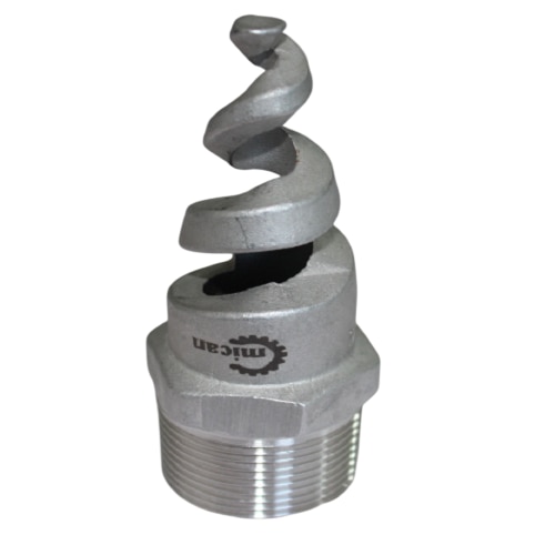 Spiral Full Cone Spray Nozzles are specially designed nozzles that produce a uniform full cone spray pattern with excellent clog-resistant performance. Their unique spiral-shaped design allows smooth liquid flow and efficient atomization, making them suitable for applications involving cooling, washing, dust suppression, scrubbing, and chemical spraying.These nozzles operate efficiently even in demanding industrial environments where reliable and continuous spraying is required.