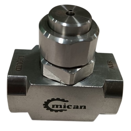 In line with clients diverse requirements, we are involved in providing an optimum quality Flat Jet Internal Mix Air Atomizing Spray Nozzle. The provided product is carried out under the supervision of our experts. The offered product is highly acknowledged by our clients owing to its high sustainability and cost effective features.