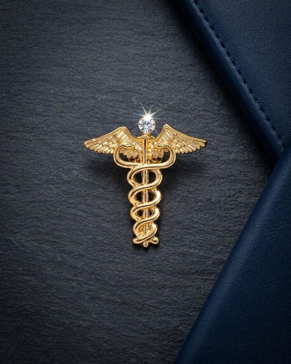 Honor, healing, and hard work. Wearing dedication on the lapel. 