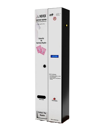 The 40 Capacity Automatic Sanitary Pad Vending Machine is a smart and hygienic solution designed for schools, colleges, offices, factories, hospitals, malls and commercial spaces. This free-operated vending machine allows easy and quick dispensing of sanitary napkins through a simple push button mechanism, ensuring better menstrual hygiene management for women and girls.Built with a durable metal body and user-friendly design, the machine provides smooth automatic dispensing without the need for coins or UPI payments. It is ideal for organizations looking to offer free sanitary napkins as part of women empowerment and hygiene initiatives.  Product Features*Automatic sanitary pad dispensing system*Easy push button operation*Free dispensing mechanism for public welfare use*Compact and space-saving wall mounted design*Strong and durable MS powder coated body*Smooth and reliable performance*Hygienic and touch-friendly operation*Low maintenance and easy refill system*Suitable for high-traffic women washrooms*Ideal for CSR projects and government installations