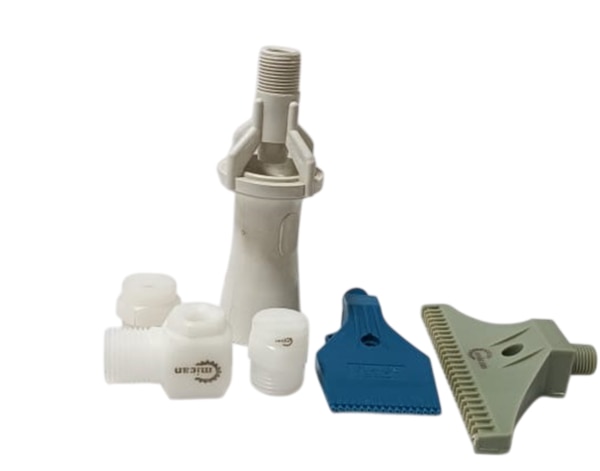 In line with clients diverse requirements, we are involved in providing an optimum quality Plastic Spray Nozzle. The provided product is carried out under the supervision of our experts. The offered product is highly acknowledged by our clients owing to its high sustainability and cost effective features.