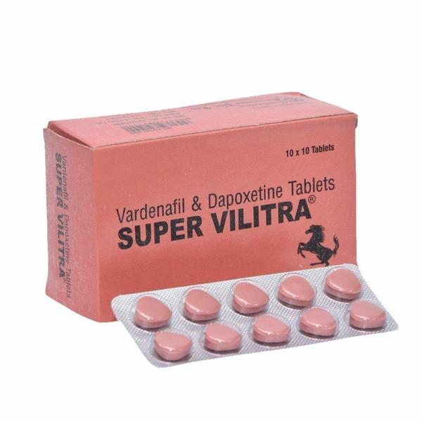 Super Vilitra is a prescription medication designed to simultaneously treat erectile dysfunction (ED) and premature ejaculation (PE). It combines two active ingredients: Vardenafil (20 mg) to increase blood flow to the penis, and Dapoxetine (60 mg) to help control ejaculation. [1]