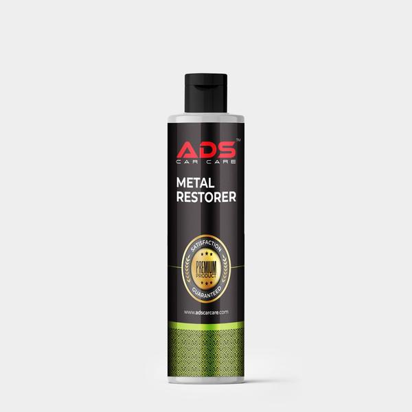 METAL RESTOREMETAL RESTORE is a high-performance metal polishing and restoration compound specially formulated to clean, revive, and protect dull, oxidized, and tarnished metal surfaces. Its advanced abrasive and polishing technology effectively removes oxidation, stains, rust marks, water spots, and surface discoloration while restoring the original shine and reflective finish of metal components.Designed for automotive, industrial, and household applications, METAL RESTORE delivers a smooth polished surface with long-lasting protection against corrosion, moisture, and environmental contaminants. The easy-to-use formula is suitable for chrome, stainless steel, aluminum, brass, copper, and other metal surfaces.Key FeaturesRestores shine to dull and oxidized metalsRemoves tarnish, stains, and light rust marksEnhances metal clarity and reflective finishProvides protective layer against corrosionSmooth polishing action with minimal residueSuitable for multiple metal surfacesEasy application and buffing performanceLong-lasting gloss and protectionApplicationsChrome Parts & AccessoriesStainless Steel SurfacesAluminum ComponentsBrass & Copper FittingsAutomotive Exhaust Tips & RimsIndustrial & Household Metal Surfaces