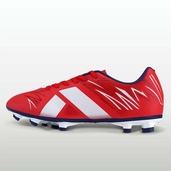 Firm ground demands speed, control, and confidence in every step. The NIVIA WC Football Studs are engineered for players who attack space accelerate with intent and stay balanced through high-intensity play. The 3D embossed TPU upper provides a structured water-resistant fit that enhances touch and keeps your foot secure during rapid movements. Underfoot the Duofoam midsole delivers responsive cushioning helping you stay light and reduce impact through sprints tackles and strikes. The nylon mid shank adds midfoot stability allowing smoother transitions and efficient energy transfer. Built with a TPU studded outsole the shoe delivers strong traction and grip on natural grass surfaces giving you the confidence to pivot accelerate and control the game. Designed with IndiFoot shaping it offers a natural fit with better toe protection for Indian players. Built for speed. Designed for control. Made for the ground you play on.Natural Indi Foot Fit: U-shaped design improves comfort and toe protection.Structured Control Upper: 3D embossed TPU enhances durability and ball touch.Midfoot Stability Support: Nylon mid shank improves balance and movement control.Firm Ground Grip System: TPU stud outsole provides traction and stability on grass.Responsive Cushion Feel: Duofoam midsole delivers energy return and impact comfort.