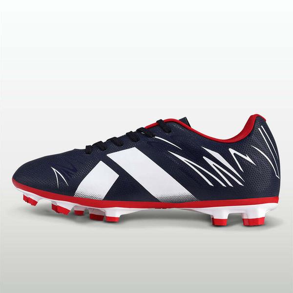 Firm ground demands speed, control, and confidence in every step. The NIVIA WC Football Studs are engineered for players who attack space accelerate with intent and stay balanced through high-intensity play. The 3D embossed TPU upper provides a structured water-resistant fit that enhances touch and keeps your foot secure during rapid movements. Underfoot the Duofoam midsole delivers responsive cushioning helping you stay light and reduce impact through sprints tackles and strikes. The nylon mid shank adds midfoot stability allowing smoother transitions and efficient energy transfer. Built with a TPU studded outsole the shoe delivers strong traction and grip on natural grass surfaces giving you the confidence to pivot accelerate and control the game. Designed with IndiFoot shaping it offers a natural fit with better toe protection for Indian players. Built for speed. Designed for control. Made for the ground you play on.Natural IndiFoot Fit: U-shaped design improves comfort and toe protection.Structured Control Upper: 3D embossed TPU enhances durability and ball touch.Midfoot Stability Support: Nylon mid shank improves balance and movement control.Firm Ground Grip System: TPU stud outsole provides traction and stability on grass.Responsive Cushion Feel: Duofoam midsole delivers energy return and impact comfort.