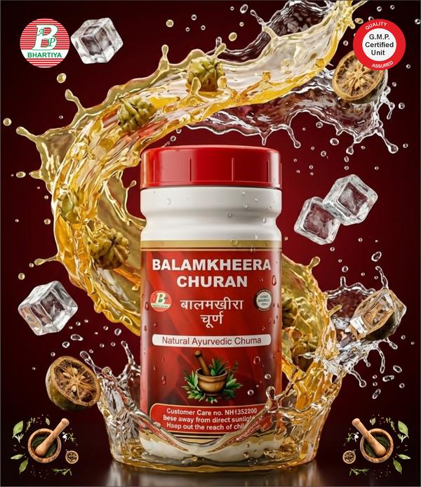 Dosage : 2-3 gms twice a day with water or as directed by the PhysicianUses : Useful in Kidney stones andDysuria etc.Kidney & Urinary Health: Known as a natural “stone crusher,” its diuretic properties help flush out toxins, potentially break down kidney stones into smaller, passable pieces, and relieve urinary burning.Digestive Support: Traditionally used to ease chronic constipation, bloating, and gas. It promotes healthy bowel movements and strengthens overall digestive power.Skin & Wound Care: Its anti-inflammatory properties are often applied to treat acne and soothe skin conditions like psoriasis. It is also believed to aid in the healing of minor wounds and ulcers.Body Detoxification: The churna acts as a natural blood purifier, helping to flush out impurities and detoxify the body.balam kheera churanbalam kheera churan pricebalam kheera churan khane ke faydebalam kheera churan uses in hindibalam kheera churan ke faydebalam kheera churan usesbalam kheera churan kaise khayebalam kheera churna benefitsbalam kheera ka churan kaise banta haihow to use balam kheerawhat is balam kheerabalam kheera churan banane ka tarikabalam kheera churan bechne ka pracharbalam kheera churan kaise banta haibalam kheera churan use in hindibalam kheera churan ka pracharbalam kheera churan recipebalam kheera ka churan ke faydebalam kheera churan ke fayde in hindibalam kheera churan ingredientsbalam kheera churan in hindibalam kheera churan kis kaam aata haibalam kheera churan kaise banayebalam kheera ka churan kaise banaya jata haibalam kheera ka churan khane ke faydebalam kheera ka churan kaise banayebalam kheera ka churanbalam kheera churan onlinebalam kheera churan powderbalam kheera churna uses in hindibalam kheera churna benefits in hindi