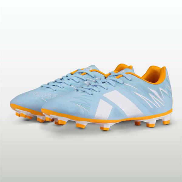 Firm ground demands speed, control, and confidence in every step. The NIVIA WC Football Studs are engineered for players who attack space accelerate with intent and stay balanced through high-intensity play. The 3D embossed TPU upper provides a structured water-resistant fit that enhances touch and keeps your foot secure during rapid movements. Underfoot the Duofoam midsole delivers responsive cushioning helping you stay light and reduce impact through sprints tackles and strikes. The nylon mid shank adds midfoot stability allowing smoother transitions and efficient energy transfer. Built with a TPU studded outsole the shoe delivers strong traction and grip on natural grass surfaces giving you the confidence to pivot accelerate and control the game. Designed with IndiFoot shaping it offers a natural fit with better toe protection for Indian players. Built for speed. Designed for control. Made for the ground you play on.Natural IndiFoot Fit: U-shaped design improves comfort and toe protection.Structured Control Upper: 3D embossed TPU enhances durability and ball touch.Midfoot Stability Support: Nylon mid shank improves balance and movement control.Firm Ground Grip System: TPU stud outsole provides traction and stability on grass.Responsive Cushion Feel: Duofoam midsole delivers energy return and impact comfort.