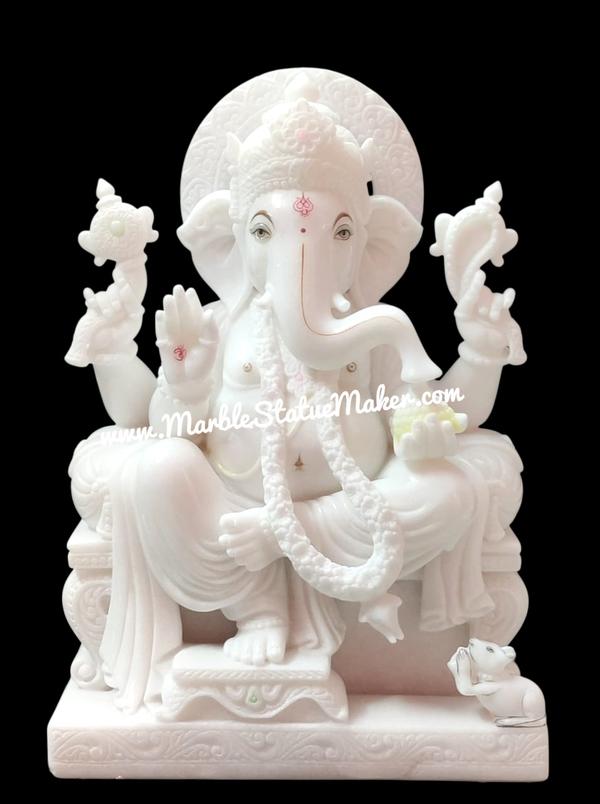 Our marble Ganesh statue is carefully designed to enhance the beauty of your décor while creating a peaceful spiritual atmosphere. Ideal for पूजा room decoration, housewarming gifts, festival gifting, temple decoration, and vastu purposes.Marble Ganeshji Moorti, Marble Ganesha Statue, White Marble Ganesh Idol, Ganpati Murti for Home, Handmade Marble God Statue, Ganesh Marble Murti Manufacturer, Marble Ganpati Idol Jaipur, Hindu God Marble Statue, Luxury Marble Ganesh Sculpture, Ganesh Ji Murti Online, Marble Moorti for Temple, Handcrafted Ganesh Idol, Indian Marble Handicraft, Decorative Marble Statue, Premium Marble Ganesh Ji