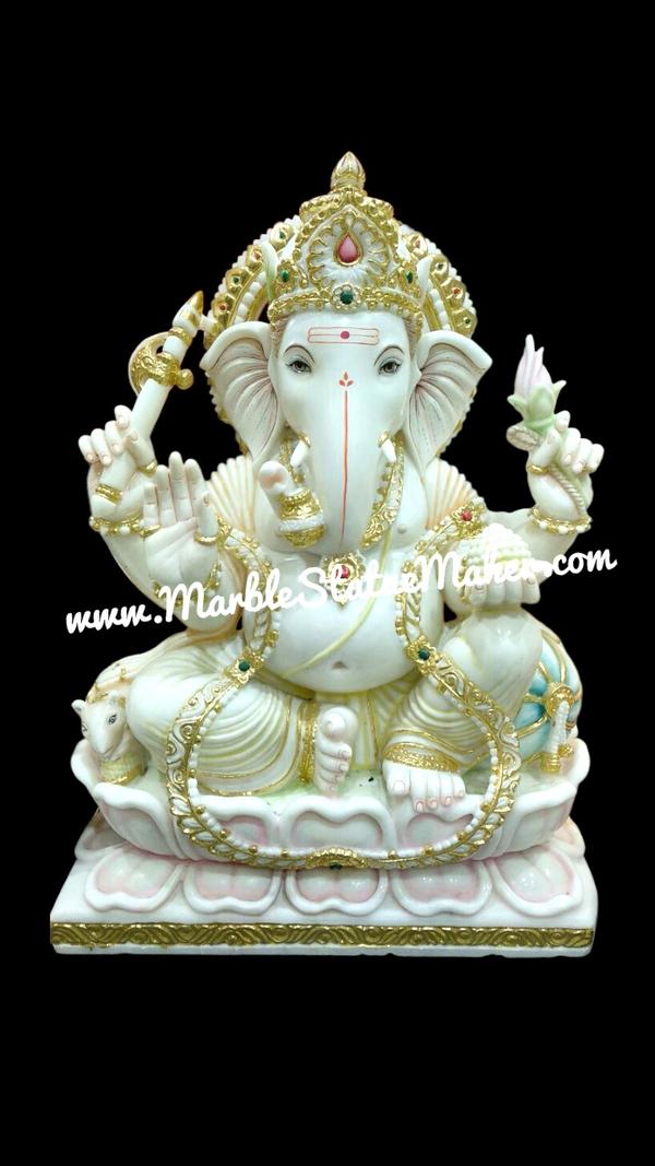 Our marble Ganesh statue is carefully designed to enhance the beauty of your décor while creating a peaceful spiritual atmosphere. Ideal for पूजा room decoration, housewarming gifts, festival gifting, temple decoration, and vastu purposes.Marble Ganeshji Moorti, Marble Ganesha Statue, White Marble Ganesh Idol, Ganpati Murti for Home, Handmade Marble God Statue, Ganesh Marble Murti Manufacturer, Marble Ganpati Idol Jaipur, Hindu God Marble Statue, Luxury Marble Ganesh Sculpture, Ganesh Ji Murti Online, Marble Moorti for Temple, Handcrafted Ganesh Idol, Indian Marble Handicraft, Decorative Marble Statue, Premium Marble Ganesh Ji