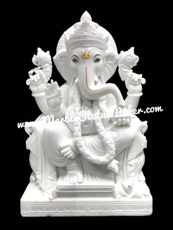 Our marble Ganesh statue is carefully designed to enhance the beauty of your décor while creating a peaceful spiritual atmosphere. Ideal for पूजा room decoration, housewarming gifts, festival gifting, temple decoration, and vastu purposes.Marble Ganeshji Moorti, Marble Ganesha Statue, White Marble Ganesh Idol, Ganpati Murti for Home, Handmade Marble God Statue, Ganesh Marble Murti Manufacturer, Marble Ganpati Idol Jaipur, Hindu God Marble Statue, Marble Ganesh Sculpture, Ganesh Ji Murti Online, Marble Moorti for Temple, Ganesh Idol, Marble Handicraft, Marble Statue, Marble Ganesh Ji