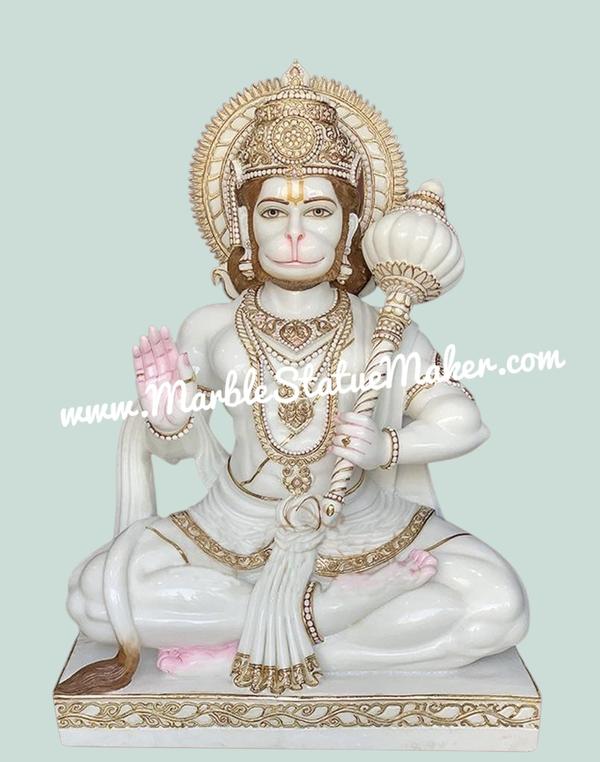 Enhance your home, temple, or spiritual space with our finely handcrafted Marble Hanumanji Moorti, designed with devotion, strength, and artistic perfection. Made from high-quality marble by experienced craftsmen, this beautiful Hanuman idol represents courage, protection, loyalty, and positivity. The intricate detailing, smooth polish, and divine expression make this marble statue a perfect addition for worship and interior decoration.Our Marble Hanumanji Moorti is ideal for temples, homes, offices, meditation areas, and gifting purposes. Available in multiple sizes, colors, and custom designs, each idol is carefully crafted to provide a spiritual and elegant appearance that lasts for years.Marble Hanumanji Moorti, Marble Hanuman Statue, White Marble Hanuman Idol, Hanuman Marble Murti, Handcrafted Marble God Statue, Bajrangbali Marble Moorti, Marble Idol Manufacturer, Hindu Marble Statue, Marble Murti Jaipur, Premium Marble Hanumanji Idol, Decorative Marble Statue, Marble Art & Craft Products
