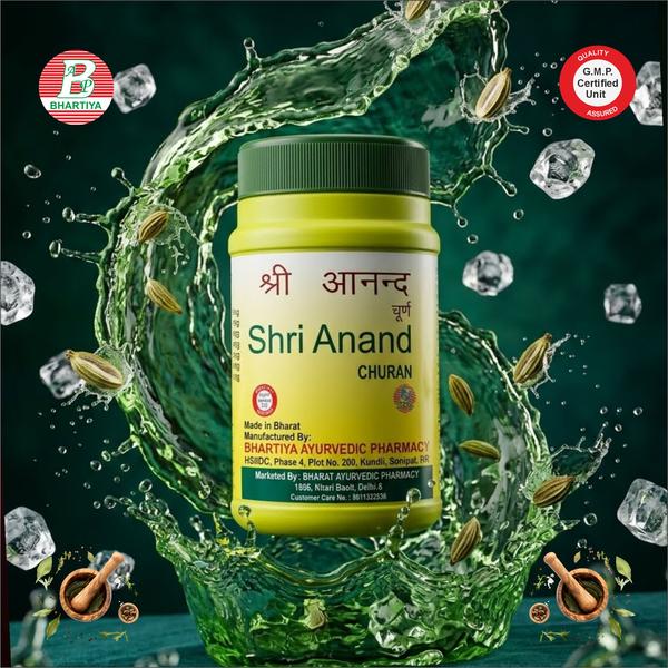                            SHRI ANAND CHURAN Product Identification•	Generic Name: Shri Anand Churan •	Type: Ayurvedic Patent Medicine•	Primary Indication Area: Digestive health (commonly used for constipation, indigestion, and improving appetite)•	Therapeutic Indications: •	Relief from constipation•	Management of indigestion and bloating•	Improvement of appetite and overall digestive healthKey benefits include:•	Promotes Healthy Digestion – Supports proper digestion and nutrient absorption.•	Relieves Constipation – Helps in easing bowel movements naturally.•	Reduces Bloating & Gas – Soothes the digestive tract and alleviates discomfort.•	Improves Appetite – Stimulates digestive fire (Agni) to enhance appetite.•	Supports Gut Health – Maintains regularity and overall digestive well-being.Ingredients: Sanaya Patti (Senna)Botanical Name: Cassia angustifoliaKey Constituents & Benefits:•	Anthraquinones (Sennosides A & B): Stimulate bowel movement, act as natural laxatives.•	Flavonoids: Antioxidant activity, protect digestive lining and reduce inflammation.•	Tannins: Mild anti-inflammatory, help soothe the gut.•	Essential Oils & Polysaccharides: Support gut motility and overall gastrointestinal health.Mechanism of Action for Digestive Health:1.	Promotes Bowel Movementso	Sennosides in Sanaya Patti stimulate intestinal muscles, helping relieve constipation effectively.2.	Supports Digestive Regularityo	Encourages smooth, natural passage of stool and restores regular bowel rhythm.3.	Reduces Abdominal Discomforto	Mild anti-inflammatory and soothing compounds reduce bloating and gut irritation.4.	Cleanses the Colono	Helps eliminate accumulated waste and toxins from the digestive tract.5.	Maintains Gut Healtho	Antioxidant and protective properties support healthy intestinal lining and overall digestive function. Nisoth (Turpeth Root / Indian Jalap)Botanical Name: Operculina turpethum (syn. Ipomoea turpethum) Key Constituents:•	Resinous glycosides (turpethinic acids A–E): Provide strong purgative and detoxifying effects.•	Flavonoids & Scopoletin: Antioxidant, anti-inflammatory, and carminative actions. •	Volatile Oils & Saponins: Support digestive motility and gut comfort.  Mechanism of Action for Digestive Health:1.	Natural Laxative & Bowel Regulator•	Sennoside like resinous compounds act as a gentle purgative, stimulating intestinal muscles to enhance bowel evacuation and relieve constipation. 2.	Promotes Smooth Digestion•	Increases secretion of digestive juices and supports normal gastric motility, helping reduce indigestion and bloating. 3.	Cleanses the Digestive Tract•	Helps remove accumulated waste and toxins from the colon, supporting overall colon health. 4.	Anthelmintic (Anti worm) Support•	Traditional Ayurvedic use includes helping eliminate intestinal worms, which can improve digestive efficiency. 5.	Soothes Abdominal Discomfort•	Carminative and mild anti inflammatory actions assist in reducing gas, cramping, and irritation.  Harad (Chebulic Myrobalan) Botanical Name: Terminalia chebulaKey Constituents & Benefits:•	Tannins & Phenolic Compounds: Anti-inflammatory, astringent, and gastroprotective.•	Chebulinic & Chebulagic Acid: Antioxidant, supports gut lining integrity.•	Flavonoids & Glycosides: Neutralize free radicals, aid digestion, and reduce bloating.•	Minerals (Calcium, Iron, Magnesium): Support overall digestive and metabolic health.Mechanism of Action for Digestive Health:1.	Promotes Healthy Digestiono	Stimulates digestive enzymes, supports nutrient absorption, and balances digestive fire (Agni).2.	Relieves Constipationo	Mild laxative properties regulate bowel movements and prevent constipation.3.	Reduces Gas & Bloatingo	Anti-inflammatory and carminative compounds soothe the gastrointestinal tract.4.	Supports Gut Healtho	Antioxidants protect the intestinal lining and maintain a healthy microbiome.5.	Detoxifies the Digestive Tracto	Helps remove accumulated toxins and metabolic waste from the colon. Gulab Phool (Rose Flower / Rose Petals) Botanical Name: Rosa damascenaKey Constituents & Benefits:•	Flavonoids & Anthocyanins: Antioxidant, anti-inflammatory, soothe the digestive tract.•	Essential Oils (Citronellol, Geraniol): Carminative, reduce gas and bloating.•	Tannins: Mild astringent, protect the stomach lining and support gut health.•	Vitamins & Minerals (Vitamin C, Calcium, Magnesium): Support overall digestive and metabolic health.Mechanism of Action for Digestive Health:1.	Soothes the Stomacho	Anti-inflammatory compounds help calm irritation, reducing acidity and gastric discomfort.2.	Relieves Bloating & Gaso	Carminative essential oils improve gut motility and ease trapped gas.3.	Supports Digestiono	Mild digestive stimulant promotes nutrient absorption and metabolic balance.4.	Maintains Gut Healtho	Antioxidants protect intestinal lining from oxidative stress.5.	Mild Detoxificationo	Traditionally used to cleanse the digestive system and support healthy bowel function. Mishri (Rock Sugar / Crystallized Sugar) Botanical Name: Saccharum officinarum (processed sugar crystals)Key Constituents & Benefits:•	Sucrose & Simple Sugars: Provide quick energy and support digestive enzymes.•	Minerals (Trace amounts of Calcium, Iron, Magnesium): Aid in overall metabolic function.•	Cooling Compounds: Traditional Ayurvedic concept — balances Pitta and soothes the digestive tract.Mechanism of Action for Digestive Health:1.	Soothes Gastric Irritationo	Cooling effect on the stomach helps reduce acidity and heartburn.2.	Aids Digestiono	Stimulates secretion of digestive enzymes, supporting breakdown and absorption of food.3.	Relieves Throat & Oral Discomforto	Often used after meals to reduce dryness or irritation in the throat.4.	Provides Quick Energyo	Simple sugars are easily absorbed, giving a gentle energy boost.5.	Balances Pitta Doshao	In Ayurveda, Mishri’s cooling nature helps calm excess heat in the digestive system Saunf (Fennel Seeds) Botanical Name: Foeniculum vulgareKey Constituents & Benefits:•	Essential Oils (Anethole, Fenchone, Estragole): Carminative, reduce gas and bloating.•	Flavonoids & Phenolic Compounds: Antioxidant, anti-inflammatory, support gut lining.•	Fiber: Promotes healthy bowel movements and digestion.•	Minerals (Calcium, Iron, Magnesium): Support overall metabolic and digestive health.Mechanism of Action for Digestive Health:1.	Relieves Bloating & Gaso	Essential oils relax intestinal muscles, reducing trapped gas and abdominal discomfort.2.	Supports Digestiono	Stimulates digestive enzyme secretion and enhances nutrient absorption.3.	Reduces Acidity & Heartburno	Mildly alkalizing effect helps soothe excess stomach acid.4.	Improves Appetiteo	Traditional Ayurvedic use includes stimulating digestive fire (Agni) to enhance appetite.5.	Maintains Gut Healtho	Antioxidant and anti-inflammatory compounds protect the intestinal lining and promote a healthy microbiome.                                                                                                                                                                                                                                                                                                                                                                                                                              Saunth (Dry Ginger) Botanical Name: Zingiber officinaleKey Constituents & Benefits:•	Gingerols & Shogaols: Stimulate digestion, anti-inflammatory, antioxidant.•	Essential Oils (Zingiberene, Bisabolene): Carminative, relieve gas and bloating.•	Phenolic Compounds: Protect the gut lining, reduce oxidative stress.•	Trace Minerals: Support overall metabolism and digestive enzyme function.Mechanism of Action for Digestive Health:1.	Stimulates Digestiono	Enhances secretion of digestive enzymes and promotes healthy breakdown of food.2.	Relieves Nausea & Indigestiono	Soothes the stomach and reduces discomfort from overeating or motion sickness.3.	Reduces Bloating & Gaso	Carminative compounds relax intestinal muscles and help expel trapped gas.4.	Supports Gut Healtho	Antioxidants protect the gut lining and reduce inflammation in the digestive tract.5.	Balances Digestive Fire (Agni)o	Traditional Ayurvedic use to normalize metabolic and digestive activityDosage:1.	Dose per intake:  1-2 gm2.	Frequency: 2 times daily3.	How to take:  Typically, with water, or sometimes it's taken directly as a mouth freshener/digestive aid after meals Precautions•	Do not exceed the prescribed dose•	Consult an Ayurvedic practitioner before use in:o	Childreno	Elderlyo	Patients with chronic illness•	Monitor for any side effects (e.g., digestive discomfort)•	Maintain proper diet and hydration to support bowel healthshri anand churana, shri anand churan powder, shri anand churan ingredientsshri anand churan uses in hindi, shri anand churan agra, shri anand churan bhawanshri anand churan badi, shri anand churan company, shri anand churan centershri anand churan delhi, shri anand churan factory, shri anand churan facebookshri anand churan film, shri anand churan group, shri anand churan haryanashri anand churan himachal pradesh, shri anand churan history in hindishri anand churan industries, shri anand churan in hindi, shri anand churan internationalshri anand churan image, shri anand churan in delhi, shri anand churan jindshri anand churan ji, shri anand churan jaipur, shri anand churan jhajjarshri anand churan ke fayde, shri anand churan ke fayde in hindi, shri anand churan kya haishri anand churan news, shri anand churan new delhi, shri anand churan onlineshri anand churan online shopping, shri anand churan online order, shri anand churan private limitedshri anand churan price, shri anand churan review in hindi, shri anand churan recipe in hindishri anand churan tablet uses in hindi, shri anand churan tablet, shri anand churan tree in hindishri anand churan tree, shri anand churan website, shri anand churan wala, shri anand churan wholesaleshri anand churan wholesale market, shri anand churan yoga, where shri anand churan powderwhen shri anand churan works, when shri anand churan powder, when shri anand churna benefitswhen shri anand churna uses in hindi, when shri anand churna ingredients, when shri anand churna useshow shri anand churan works, how shri anand churan powder, how shri anand churna ingredientshow shri anand churna uses in hindi, how shri anand churna uses, how shri anand churan bhanghow shri anand churna, why shri anand churna benefits, why shri anand churan powderwhy shri anand churna ingredients, who shri anand churana, who shri anand churan companywho shri anand churan powder, does shri anand churna benefits, does shri anand churna ingredientsdoes shri anand churan powder, does shri anand churna uses, does shri anand churna uses in hindibest shri anand churan near me, best shri anand churan in delhi, best shri anand churan powderbest shri anand churna ingredients, best shri anand churna benefits, best shri anand churna uses in hindibest shri anand churna, best shri anand churna powder, best shri anand churna uses, top shri anand churanatop shri anand churan company, top shri anand churan powder