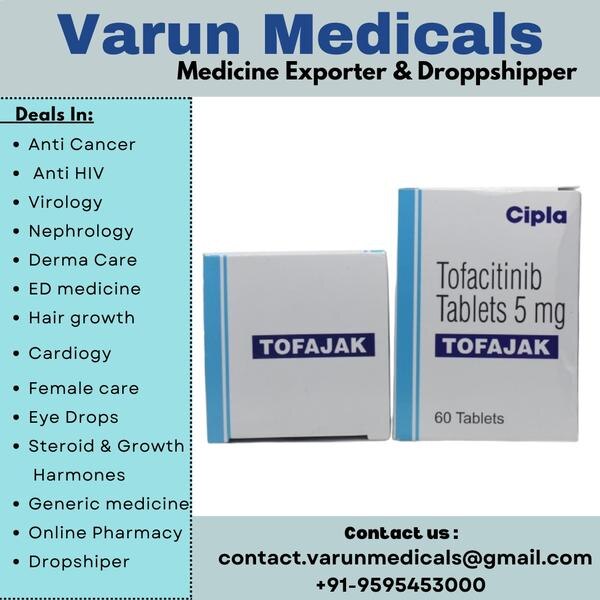Tofajak 5mg Tablet is used to treat moderate to severe rheumatoid arthritis, psoriatic arthritis, ankylosing spondylitis, and ulcerative colitis. It helps decrease pain, tenderness, and swelling in the joints by reducing inflammation. It also helps slow the progression of bone and joint damage.