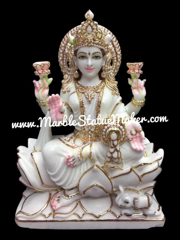 Marble Laksmi Mata Statue