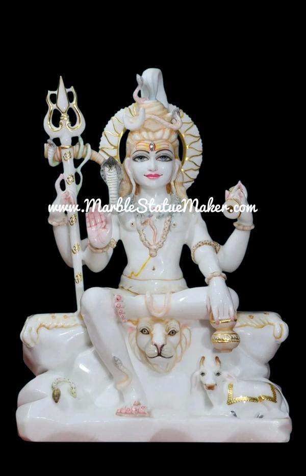 Our Shivji Marble Moorti is available in various sizes, styles, and custom designs to match your devotional and decorative needs. Crafted with durable marble and artistic excellence, this marble statue adds a luxurious and peaceful touch to any environment while reflecting traditional Indian artistry.Shivji Marble Moorti, Marble Shivji Statue, Lord Shiva Marble Idol, White Marble Shiva Murti, Mahadev Marble Statue, Handcrafted Marble God Idol, Marble Shiva Moorti, Hindu Marble Statue, Premium Marble Shiv Idol, Marble Murti Manufacturer, Decorative Marble Statue, Marble Statue Jaipur