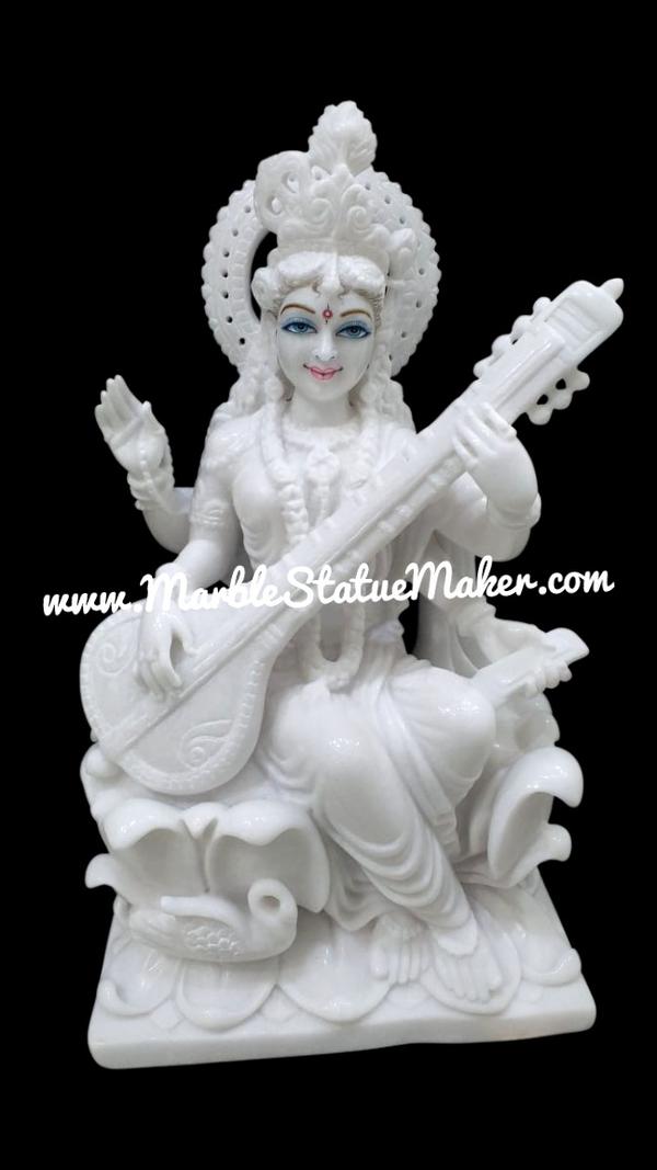 Saraswati maa marble murti