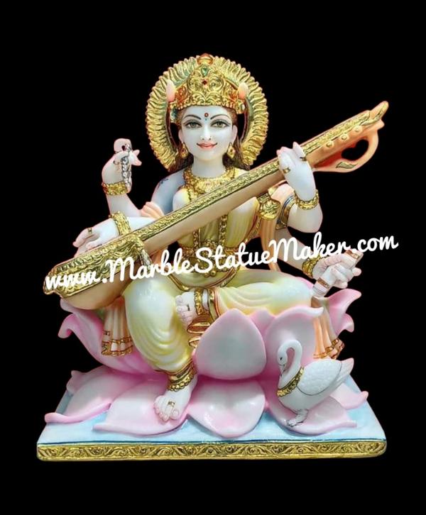 Marble Saraswati Maa Idol
