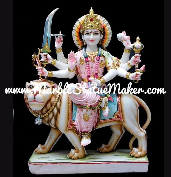 Marble Durga Mata Murti