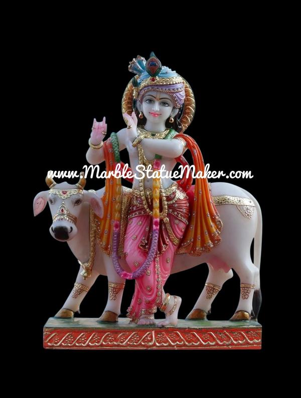 Bring divine love and spiritual elegance into your home with our beautifully handcrafted Marble Radha Krishna Murti. Made from premium quality marble by skilled artisans, this exquisite murti showcases the eternal bond of Radha and Krishna with fine detailing, graceful expressions, and traditional craftsmanship. Perfect for home temples, पूजा rooms, spiritual décor, and gifting purposes, this marble statue adds peace, positivity, and devotion to any space.Our Marble Radha Krishna Murti is available in various sizes, designs, and customized finishes to suit your needs. The smooth marble finish, intricate carvings, and vibrant hand-painted details make it a timeless masterpiece for devotees and art lovers alike.Marble Radha Krishna Murti, Radha Krishna Marble Statue, White Marble Radha Krishna Idol, Handmade Marble Moorti, Hindu God Marble Statue, Krishna Murti for Home Temple, Premium Marble Statue Manufacturer.