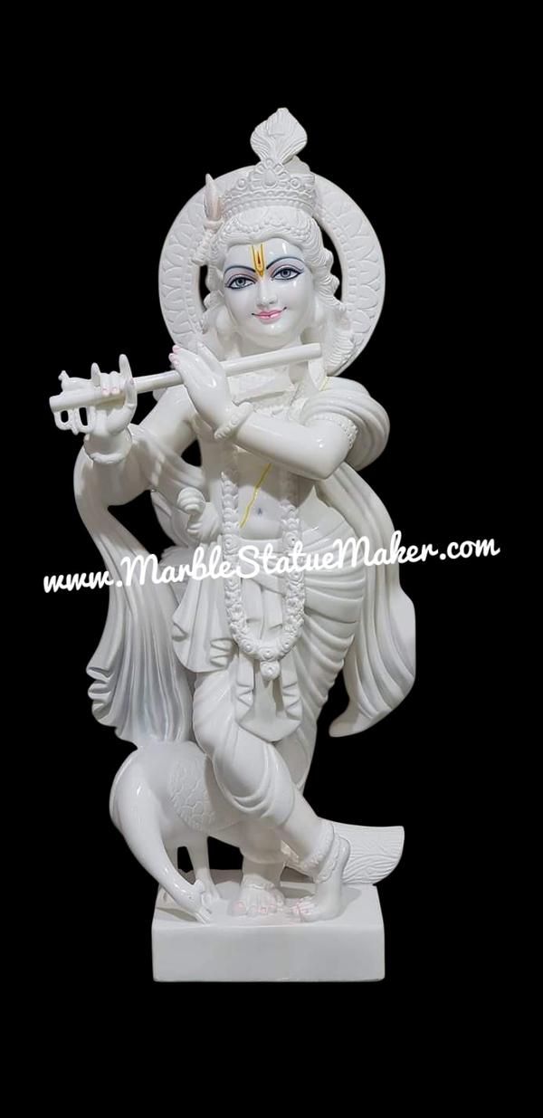 Bring divine love and spiritual elegance into your home with our beautifully handcrafted Marble Radha Krishna Murti. Made from premium quality marble by skilled artisans, this exquisite murti showcases the eternal bond of Radha and Krishna with fine detailing, graceful expressions, and traditional craftsmanship. Perfect for home temples, पूजा rooms, spiritual décor, and gifting purposes, this marble statue adds peace, positivity, and devotion to any space.Our Marble Radha Krishna Murti is available in various sizes, designs, and customized finishes to suit your needs. The smooth marble finish, intricate carvings, and vibrant hand-painted details make it a timeless masterpiece for devotees and art lovers alike.Marble Radha Krishna Murti, Radha Krishna Marble Statue, White Marble Radha Krishna Idol, Handmade Marble Moorti, Hindu God Marble Statue, Krishna Murti for Home Temple, Premium Marble Statue Manufacturer.