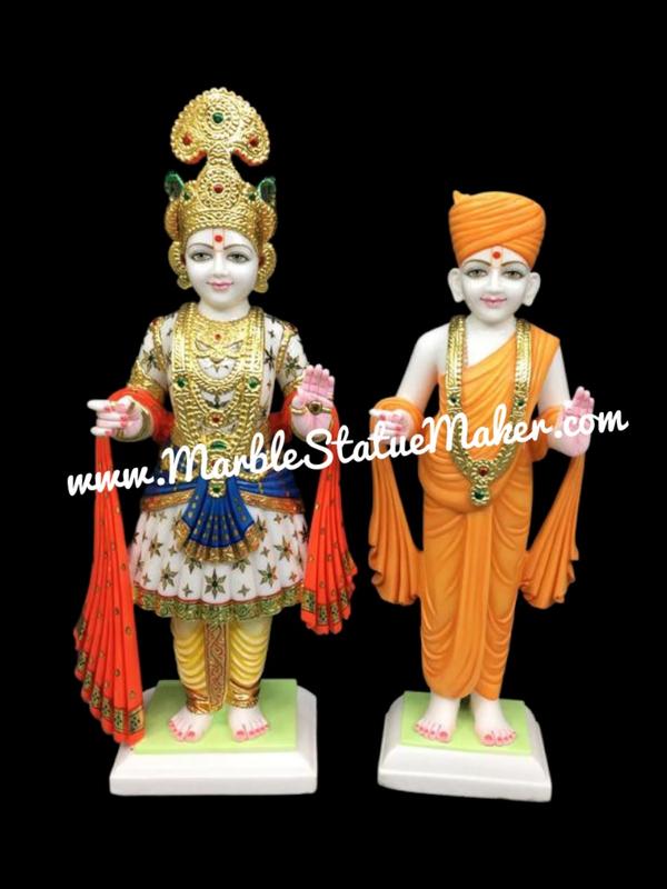 Marble Swaminarayan idol