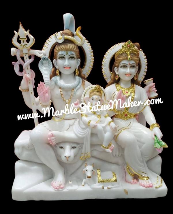 Marble Shiv Parvati Murti