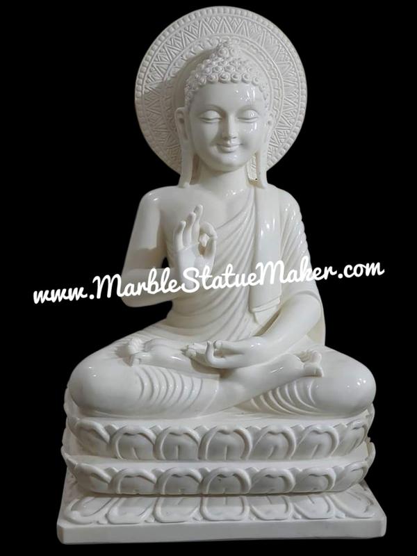 Bring peace, serenity, and positive energy into your space with this beautifully handcrafted Marble Buddha Statue. Expertly carved from premium quality marble by skilled Jaipur artisans, this elegant statue reflects calmness, wisdom, and spiritual harmony through its intricate detailing and smooth polished finish.Perfect for home décor, meditation spaces, gardens, offices, yoga studios, and spiritual interiors, this Marble Buddha Statue creates a peaceful and relaxing atmosphere. Its durable marble quality, artistic craftsmanship, and timeless design make it an ideal decorative and spiritual centerpiece.Enhance your surroundings with this symbol of tranquility and mindfulness, crafted with traditional artistry and devotion.Marble Buddha Statue, Buddha Marble Murti, Handmade Marble Buddha Idol, White Marble Buddha Sculpture, Meditation Buddha Statue, Spiritual Marble Décor, Marble Moorti Jaipur, Decorative Marble Statue, Buddha Idol for Home.