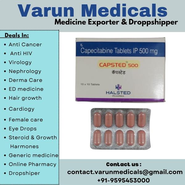 Capsted 500mg Tablet is used in the treatment of cancer of breast, colon, and rectum. It may be also used to treat other conditions, as determined by the doctor. It is used alone or in combination with some other medicine as a part of chemotherapy.