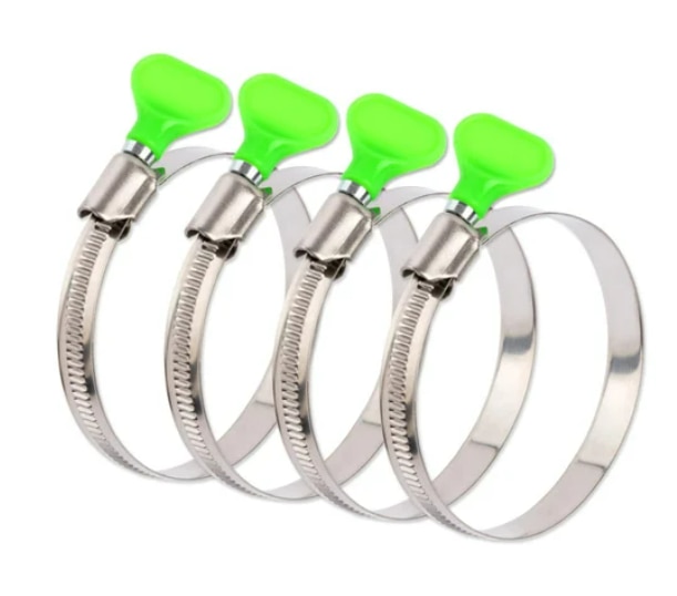 Butterfly SS Hose Clamp – 1 Inch | SS202 Stainless SteelIntroducing premium quality Butterfly SS Hose Clamp designed for quick installation and secure hose fitting applications. Made from durable SS202 stainless steel, this butterfly type hose clamp offers excellent grip, corrosion resistance, and easy hand-tightening without the need for tools.Product Specifications:Product Name: Butterfly SS Hose ClampDiameter: 1 InchSize: 12 MMMaterial: Stainless SteelMaterial Grade: SS202Brand: DKBolt Type: Butterfly TypeColor: White / Silver FinishUsage/Application: Hose Pipe FittingProduct Features:✔ Easy hand-tightening butterfly screw design✔ No tools required for installation or removal✔ Strong and secure hose grip✔ Rust and corrosion resistant stainless steel body✔ Durable and reusable construction✔ Smooth polished finish for long-lasting performanceApplications:Hose Pipe ConnectionsWater Pipe FittingsAutomotive MaintenancePlumbing RepairsIndustrial Air & Water LinesAgricultural Irrigation SystemsAdvantages of Butterfly Hose Clamp:A Butterfly Hose Clamp is specially designed with a wing-shaped tightening screw that allows users to tighten or loosen the clamp easily by hand. Unlike traditional clamps requiring screwdrivers or spanners, butterfly clamps provide fast adjustment and convenient operation.These clamps are ideal for situations where frequent installation or removal is needed, making them widely used in industrial, automotive, plumbing, and maintenance applications.Why Choose DK Butterfly Hose Clamp?High-quality SS202 materialStrong locking performanceUser-friendly butterfly bolt designSuitable for industrial and domestic useReliable performance with long service lifeAvailable in bulk quantity with ready stock and fast delivery options.