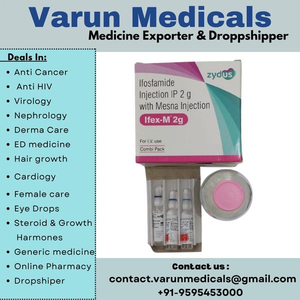 Ifex M Injection is a prescription medicine which is a combination of two medicines that are used in cancer treatment. It prevents the growth and multiplication of cancer cells, thus helps in destroying the tumor.Ifex M Injection injection is administered under the supervision of a healthcare professional. You are not advised to self administer this injection. Inform your doctor if you have any known allergy from this medication.