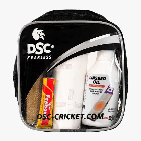 It is a must-have for every cricketer, designed to handle quick fixes and minor repairs on the go. It includes essential tools and materials to maintain your bat and gear, ensuring you're always match-ready and never miss a game due to equipment issues.Batcare Kit contains:- FevibondSand PaperLinseed OilToe GuardA piece of clothPacked in a small kitbag