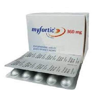 Myfortic 360 mg Tablet is used to prevent the body from rejecting a transplanted organ such as a kidney, heart or liver.