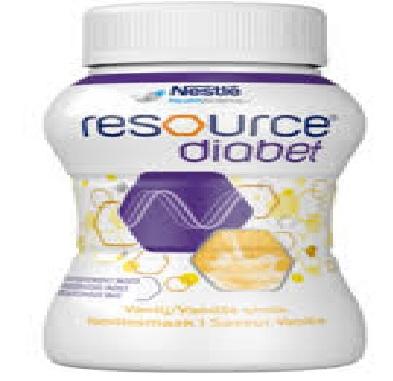 Resource Diabetic is a high protein formula with 24% of calories from protein suitable for people with diabetes. For oral and tube feeding use.