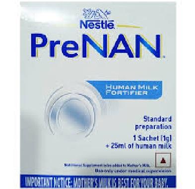 PRE NANSPRAY DRIED INFANT FORMULA: Pre NAN is a spray dried Infant Formula with DHA-ARA for premature/ low birth weight infants during and after hospital discharge.