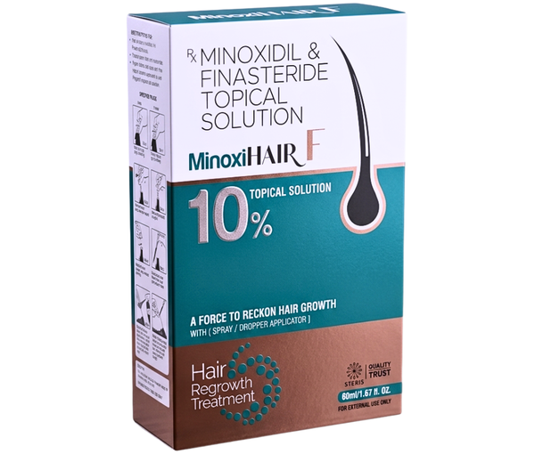 IntroductionMinoxidil & Finasteride Topical Solution is an advanced hair restoration treatment designed to combat hair loss and promote healthy hair regrowth in individuals suffering from androgenetic alopecia (male and female pattern hair loss). This powerful combination brings together two scientifically proven ingredients—Minoxidil and Finasteride—that work through different mechanisms to address the root causes of hair thinning and hair fall.Hair loss affects millions of people worldwide and can significantly impact self-confidence, appearance, and emotional well-being. While hair loss may occur due to genetics, hormonal changes, aging, stress, or lifestyle factors, androgenetic alopecia remains the most common cause. Minoxidil & Finasteride Topical Solution provides a targeted approach by stimulating hair follicles and reducing the hormonal effects responsible for follicle shrinkage.This comprehensive guide covers everything you need to know about Minoxidil & Finasteride Topical Solution, including its composition, mechanism of action, uses, benefits, side effects, precautions, and frequently asked questions.What Is Minoxidil & Finasteride Topical Solution?Minoxidil & Finasteride Topical Solution is a topical hair growth treatment applied directly to the scalp. It combines two active ingredients known for their effectiveness in treating pattern baldness and progressive hair thinning.The solution is formulated to:Reduce hair fallStimulate dormant hair folliclesPromote new hair growthIncrease hair densityImprove scalp coverageSlow down hair loss progressionUnlike oral therapies, topical application delivers the active ingredients directly to the affected area, helping improve local effectiveness while minimizing systemic exposure.Composition of Minoxidil & Finasteride Topical SolutionActive IngredientsMinoxidilMinoxidil is a vasodilator that helps improve blood circulation around hair follicles and encourages hair growth.FinasterideFinasteride is a 5-alpha reductase inhibitor that reduces the production of dihydrotestosterone (DHT), a hormone strongly linked to pattern hair loss.The combination of these two ingredients provides a comprehensive solution for managing hair thinning and hair loss.How Does Minoxidil & Finasteride Topical Solution Work?The effectiveness of this solution lies in the complementary actions of Minoxidil and Finasteride.How Minoxidil WorksMinoxidil helps stimulate hair growth by:Increasing Blood FlowIt widens blood vessels in the scalp, improving oxygen and nutrient delivery to hair follicles.Activating Dormant FolliclesMinoxidil helps revive weakened follicles that have stopped producing healthy hair.Extending the Growth PhaseThe medication prolongs the anagen (growth) phase of the hair cycle.Improving Hair ThicknessRegular use promotes stronger and thicker hair strands.How Finasteride WorksFinasteride addresses one of the primary causes of hereditary hair loss.Reduces DHT ProductionDHT (Dihydrotestosterone) is a hormone responsible for shrinking hair follicles in genetically susceptible individuals.Prevents Follicular MiniaturizationBy lowering DHT levels in the scalp, Finasteride helps maintain follicle size and function.Slows Hair Loss ProgressionFinasteride helps preserve existing hair and reduces ongoing thinning.Combined ActionTogether, Minoxidil and Finasteride:Promote active hair growthProtect existing hair folliclesReduce hair sheddingImprove hair densityEncourage healthier scalp conditionsDeliver long-term hair restoration supportUses of Minoxidil & Finasteride Topical Solution1. Treatment of Androgenetic AlopeciaThe primary use of Minoxidil & Finasteride Topical Solution is the management of hereditary hair loss.This includes:Male pattern baldnessFemale pattern hair thinningCrown hair lossReceding hairlineDiffuse thinning2. Hair Regrowth TherapyThe solution stimulates weakened follicles and encourages new hair production in affected scalp areas.3. Reduction of Excessive Hair FallRegular application can help reduce daily hair shedding and improve hair retention.4. Improvement of Hair DensityThe treatment promotes fuller-looking hair by increasing follicular activity.5. Maintenance of Existing HairFinasteride helps preserve healthy follicles and prevent further hair loss progression.Key Benefits of Minoxidil & Finasteride Topical SolutionDual Mechanism for Hair GrowthUnlike single-ingredient products, this solution targets hair loss through two scientifically proven pathways.Benefits include:Enhanced effectivenessBetter hair retentionImproved follicle healthClinically Proven IngredientsBoth Minoxidil and Finasteride have been extensively studied and widely recommended by dermatologists and hair restoration specialists.Stimulates New Hair GrowthThe solution helps activate dormant follicles and support the production of healthier hair strands.Reduces Hair ThinningConsistent use may significantly reduce visible scalp exposure caused by thinning hair.Improves Hair ThicknessUsers often experience:Stronger hair shaftsIncreased volumeFuller appearanceSlows Pattern BaldnessFinasteride helps address the hormonal component of hair loss, making it particularly effective for androgenetic alopecia.Easy Topical ApplicationThe solution can be applied directly to affected areas using a dropper or spray applicator.Supports Long-Term Hair HealthWith ongoing use, the treatment can contribute to sustained follicular activity and improved scalp coverage.Why Choose Minoxidil & Finasteride Topical Solution?Comprehensive Hair Loss ManagementThe combination addresses both:Hair follicle stimulationHormonal hair loss triggersThis makes it more effective than many single-agent treatments.Non-Surgical AlternativeThe solution offers a convenient and non-invasive option for individuals seeking hair restoration without surgery.Convenient Daily UseEasy application allows incorporation into daily grooming routines.Cost-Effective TreatmentCompared with hair transplant procedures, topical therapy is often more affordable and accessible.Trusted by Hair SpecialistsMany dermatologists recommend Minoxidil and Finasteride combinations for suitable patients experiencing pattern hair loss.Who Can Benefit from Minoxidil & Finasteride Topical Solution?This treatment may be suitable for:Adults with male pattern baldnessIndividuals with hereditary hair lossPatients experiencing progressive hair thinningPeople seeking non-surgical hair restorationThose with early to moderate stages of alopeciaA healthcare professional should evaluate individual suitability before starting treatment.How to Use Minoxidil & Finasteride Topical SolutionFor best results:Step 1Ensure the scalp is clean and dry.Step 2Apply the prescribed amount directly to affected scalp areas.Step 3Spread evenly if recommended.Step 4Allow the solution to dry naturally.Step 5Wash hands after application.Step 6Use consistently according to medical advice.Consistency is essential for achieving optimal hair regrowth outcomes.Expected Results TimelineHair growth requires patience and regular use.First 1–2 MonthsSome individuals may notice temporary increased shedding.This is often a normal phase as older hairs are replaced by newer growth.3–4 MonthsInitial signs of hair regrowth may become visible.4–6 MonthsHair density and thickness may improve significantly.6–12 MonthsMaximum benefits are often observed with continued treatment.Results vary based on genetics, age, scalp condition, and severity of hair loss.Side Effects of Minoxidil & Finasteride Topical SolutionLike all medications, this solution may cause side effects in some users.Common Side EffectsScalp IrritationMay include:ItchingRednessDrynessMild burning sensationFlaking or ScalingSome users experience temporary scalp dryness.Increased Hair Shedding InitiallyA short-term increase in hair fall can occur during the early stages of treatment.Less Common Side EffectsHeadacheMild headaches may occur in some individuals.DizzinessRarely reported with topical use.Unwanted Hair GrowthHair growth in unintended areas may occur if the solution comes into contact with other skin surfaces.Potential Finasteride-Related Side EffectsAlthough topical application may reduce systemic exposure, some users may experience:Scalp sensitivityLocal irritationChanges in libido (rare)Hormonal-related effects in sensitive individualsPatients should discuss concerns with their healthcare provider.Serious Side Effects Requiring Medical AttentionSeek immediate medical assistance if you experience:Severe allergic reactionsDifficulty breathingSwelling of the face or throatChest painRapid heartbeatSevere dizzinessThese reactions are uncommon but require prompt evaluation.Precautions and WarningsFor External Use OnlyApply only to the scalp as directed.Avoid Contact with EyesRinse thoroughly with water if accidental contact occurs.Do Not Apply to Damaged SkinAvoid use on irritated, infected, or injured scalp areas.Pregnancy and BreastfeedingWomen who are pregnant, planning pregnancy, or breastfeeding should consult a healthcare professional before use.Keep Away from ChildrenStore safely and securely out of reach of children.Storage InstructionsTo maintain product quality:Store in a cool, dry place.Protect from direct sunlight.Keep the container tightly closed.Avoid excessive heat and moisture.Frequently Asked Questions (FAQs)What is Minoxidil & Finasteride Topical Solution used for?It is used to treat androgenetic alopecia and promote hair regrowth while reducing hair loss.How does it differ from Minoxidil alone?The addition of Finasteride helps reduce DHT-related follicle shrinkage, providing enhanced hair loss management.How long does it take to see results?Visible improvement typically begins after several months of consistent use.Can women use this solution?Use in women should only occur under medical supervision and according to product-specific recommendations.Is this a permanent cure for baldness?No. It helps manage hair loss and support regrowth, but continued use is often necessary to maintain results.ConclusionMinoxidil & Finasteride Topical Solution is a scientifically advanced hair restoration treatment that combines two of the most effective ingredients available for managing hair loss. By stimulating hair follicles, improving scalp circulation, and reducing DHT-related follicle damage, it offers a comprehensive approach to combating androgenetic alopecia and hair thinning.Regular use may help reduce hair fall, promote thicker hair growth, improve hair density, and support long-term scalp health. For individuals seeking a non-surgical, clinically supported solution for hair restoration, Minoxidil & Finasteride Topical Solution remains one of the most trusted and effective options available. Always use the product under the guidance of a qualified healthcare professional to achieve safe and optimal results.